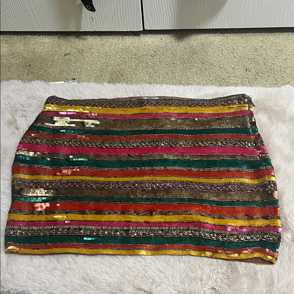 Haute hippie Women's Multicolor Sequin Skirt